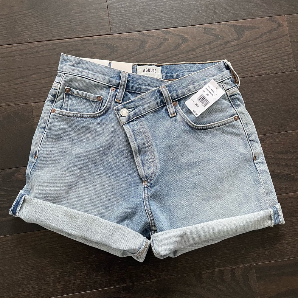 AGOLDE Criss cross shorts